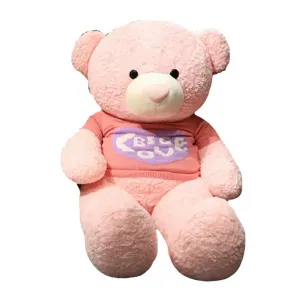 Свитер с милым медвежьим принтом плюшевая кукла 80см/100см/120см/140см/160см/180см высота Bitter purchase