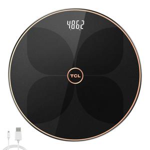 Умные весы для определения процента жира в организме с подключением к приложению на смартфоне V1 C TCL, черный