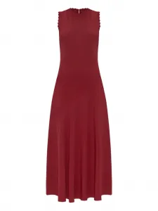 Платье миди с фестонами Ulla Johnson, красный