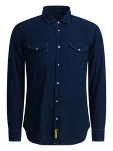 Рубашка с карманом из хлопка B.D. Baggies, синий