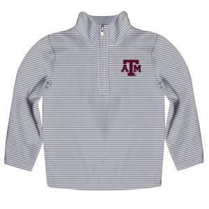 Свитер Texas A&m Aggies Stripes для мальчиков с застежкой-молнией на четверть дюйма, серый Vive La Fete, серый