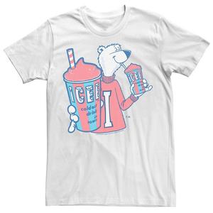 Мужская футболка Icee Polar Stay Cool с портретом Licensed Character, белый
