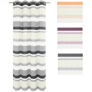 Штора Novara с люверсами, 1 шт. Wirth, серый