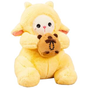 Sleepy Lamb, милые и очаровательные плюшевые игрушки капибары, высота 42см/60см Barbne