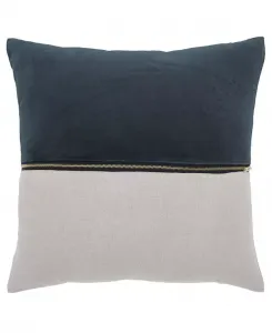 Декоративная наволочка из бархата и льна, 20 x 20 дюймов Ihi Home, charcoal