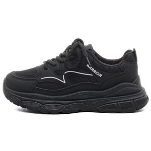 Кроссовки WARRIOR Chunky Sneakers Women's Low-top Black, черный