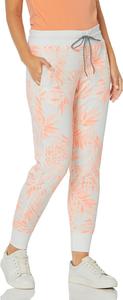 Columbia Women's Slack Water French Terry Jogger, Tiki Pink/Palmetto Print