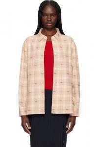 Розовая легкая рубашка Maison Kitsuné