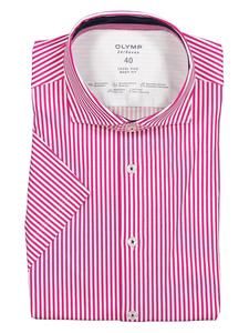 Рубашка OLYMP 24/7 Level 5 Body fit, розовый