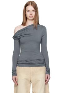 Paris Georgia Серый элементарный топ манахоу