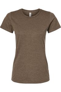 Женская футболка Tultex из смеси хлопка премиум-класса, цвет brown heather