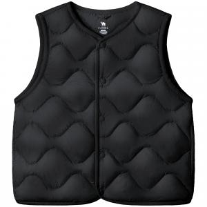 Детский пуховик с круглым вырезом Moderate CAMEL, phantom черный