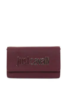 Клатч с цепочкой и логотипом Just Cavalli, красный