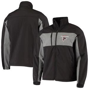 Мужская куртка Dunbrooke Black Atlanta Falcons Circle Zephyr Softshell с молнией во всю длину