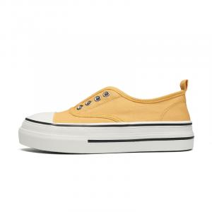 ZHR Нескользящие износостойкие низкие кроссовки для скейтбординга женские желтые