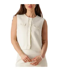 Элегантный белый жилет Катерина Ydence, белый