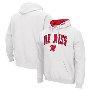 Мужской белый худи ole miss rebels arch & logo 30 Colosseum
