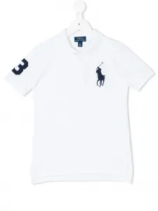 Рубашка-поло с логотипом Polo Ralph Lauren Kids, белый