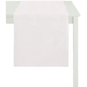 Салфетка на стол 7907, однотонный Пейсли, жаккард с нежным узором Пейсли Apelt, белый