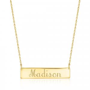 Ожерелье Ross-Simons Italian из 10-каратного желтого золота с простой планкой Ross-Simons, 18 In