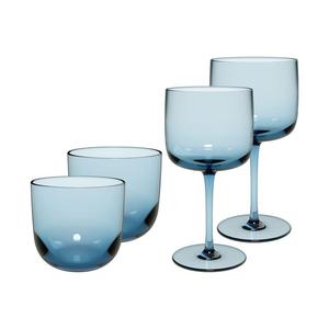Нравиться. Набор из 4 бокалов для вина и воды Like Glass от Villeroy & Boch Ice - DS