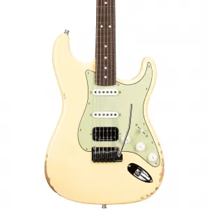 Электрогитара Fender Custom Shop Custom Deluxe HB S-1 Stratocaster Relic с фурнитурой Closet Classic, лимитированная серия, винтажный белый