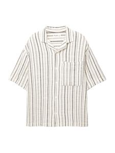 Рубашка на пуговицах Comfort fit Pull&Bear, белый