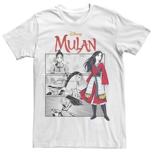 Мужская футболка Mulan Live Action с панелями в виде комиксов Disney