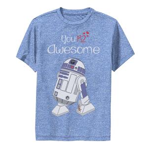 Футболка с рисунком «Звездные войны R2-D2» для мальчиков 8–20 лет «You're Awesome Performance» Licensed Character