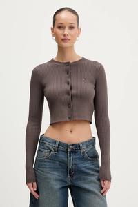 Кардиган Tommy Jeans, коричневый