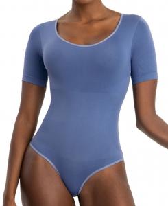 Женский боди с коротким рукавом 95006 Shapermint Essentials, Dusty Blue