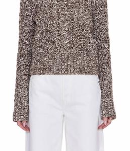 Свитер Quinn цвета шоколадного меланжа Pistola, Chocolate Marl