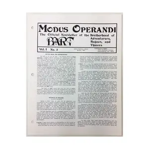 Журнал #2, "Methods of Writing Launching Pad", Modus Operandi