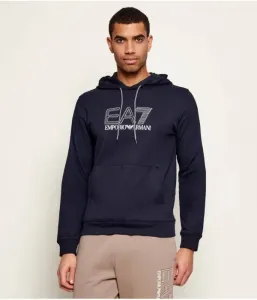 Толстовка regular fit Ea7, темно-синий