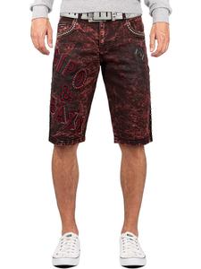 Джинсовые шорты Cipo & Baxx, бордовый