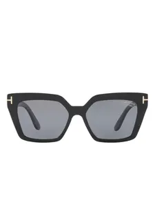 Солнцезащитные очки в массивной оправе TOM FORD Eyewear, черный