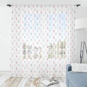 Штора Abakuhaus Osterhase 2 шт, 274x180x0,5 см цвет rose pale grau