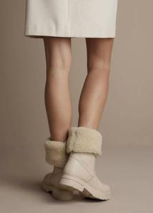 Сапоги Тедди Цвета Слоновой Кости Summum, слоновая кость