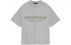 Детская футболка Fear Of God Essentials, светло-серый