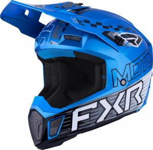 Мотокроссовый шлем FXR clutch race div, Blue/Black/White
