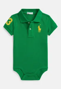 Хлопковый боди-поло с изображением большого пони. Polo Ralph Lauren, Cruise Green