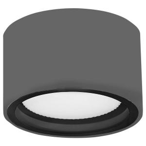 Уличный потолочный светильник Nova Luce Focus, алюминий/стекло - темно-серый - темно-серый