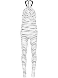 Комбинезон в горох Atu Body Couture, белый