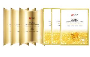 SNP Наборы для ухода за кожей Gold Collagen с яичным белком увлажняющие питательные успокаивающие 10 шт *1 коробка/10 шт *2 коробки/10 шт *3 коробки