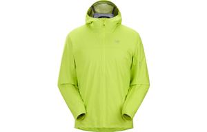 Вязаный жилет из смесовой мохеровой шерсти Arcteryx, зеленый/желто-зеленый