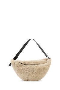 Кожаная сумка LUNA Allsaints, бежевый