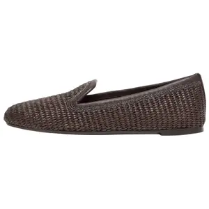 Туфли Interwoven-design Slippers Brunello Cucinelli, темно-коричневый