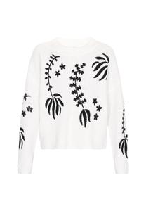 Большой свитер IZIA, белый