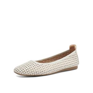 BOERDIQI Повседневные туфли женские на 1,2 см с подошвой из экрю овчины, цвет Ecru Sheepskin Insole