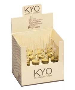 KYO Restructuring Vials, восстанавливающие ампулы для поврежденных волос с кератином и коллагеном, 12x10 мл